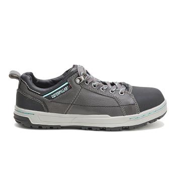 Women's Caterpillar Brode Steel Toe Walking Shoes Grey | CAT577-CA
