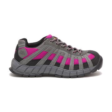 Women's Caterpillar Switch Steel Toe Walking Shoes Pink | CAT578-CA