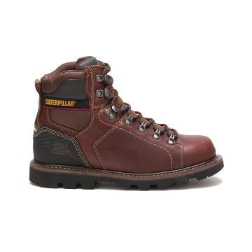 men Caterpillar Alaska 2.0 Work Boots Brown | CAT227-CA