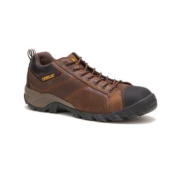 men Caterpillar Argon Composite Toe Walking Shoes Coffee | CAT361-CA