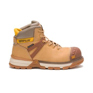 men Caterpillar Excavator Superlite Waterproof Carbon Composite Toe Waterproof Boots Brown | CAT152-