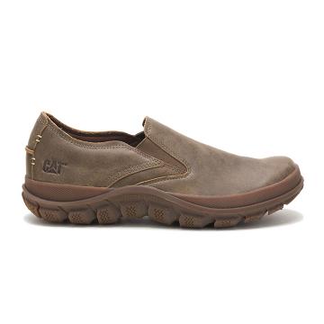 men Caterpillar Fused Work Shoes Brown | CAT278-CA