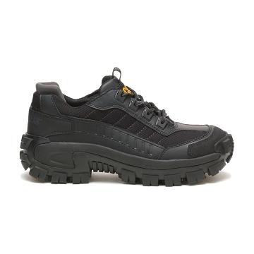 men Caterpillar Invader Steel Toe Work Shoes Black | CAT403-CA
