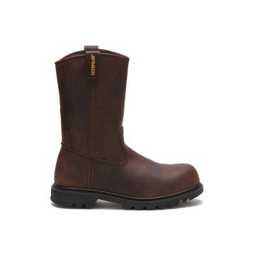 men Caterpillar Revolver Steel Toe Work Boots Brown | CAT099-CA