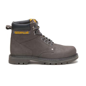 men Caterpillar Second Shift Safety Boots Taupe | CAT001-CA