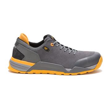 men Caterpillar Sprint Suede Alloy Toe Work Shoes Grey | CAT398-CA