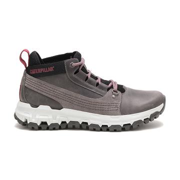 men Caterpillar Urban Tracks Hiker Work Boots Grey | CAT187-CA